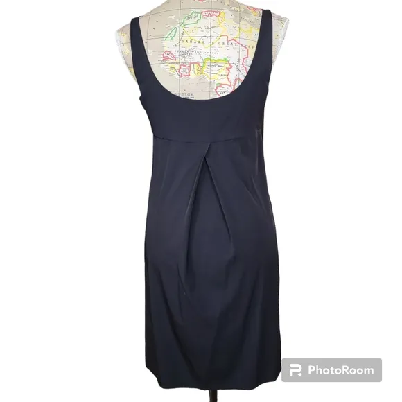 Diane von Furstenberg Adalina Black Ruffled Bodice Mini Dress Size 8 Classic LBD