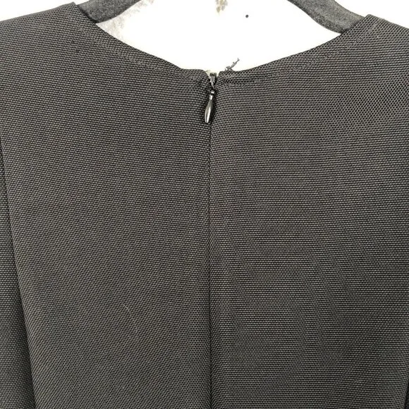 Diane Von Furstenberg Dress Womens 10 Black Abstract Modern Contermporary Office