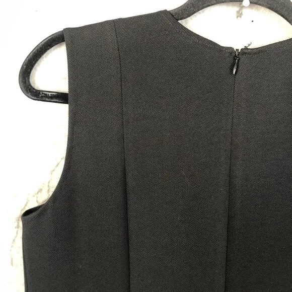 Diane Von Furstenberg Dress Womens 10 Black Abstract Modern Contermporary Office