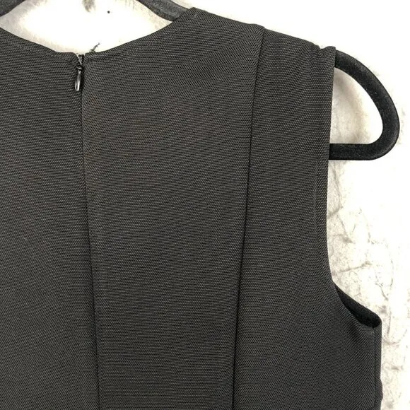 Diane Von Furstenberg Dress Womens 10 Black Abstract Modern Contermporary Office
