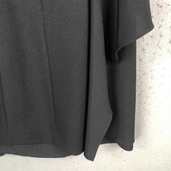 Diane Von Furstenberg Dress Womens 10 Black Abstract Modern Contermporary Office