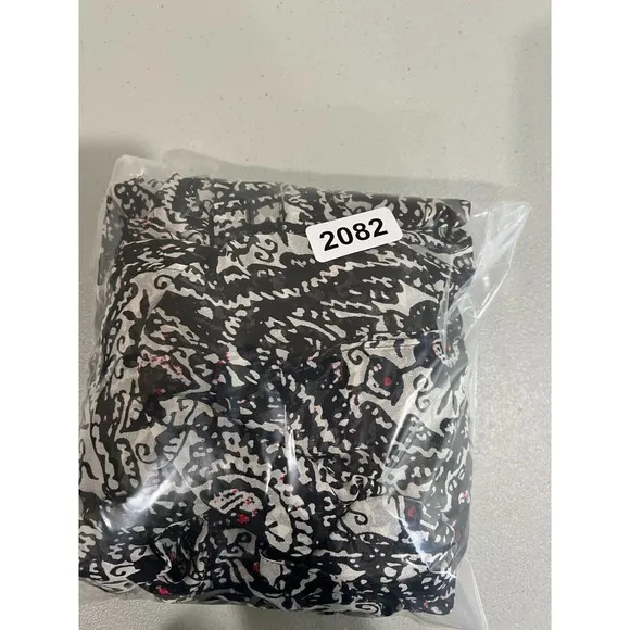 Diane VonFurstenberg Womens Shift Dress Paisley 2 Sleeveless Black Silk Classic