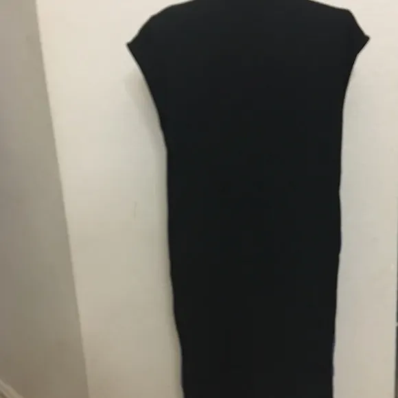 Dina Agam Black and Blue Accent Dress Size Small