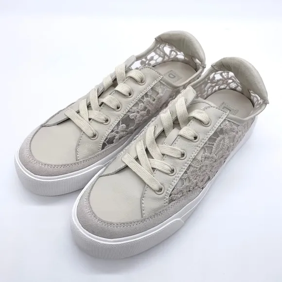 DKNY Women’s Linen Lace Ressi Platform Sneakers
