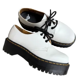 Doc Martens 1461 quad platform shoes women’s 9 white