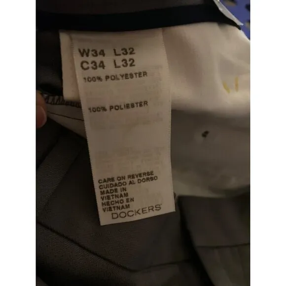 Dockers classic -Fit Herringbone Men's Dress Men Pants 34x32