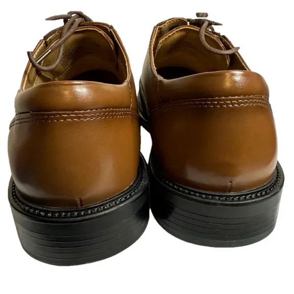 Dockers Men's Perspective Oxford Dress Shoes Tan Leather Size 9.5 M