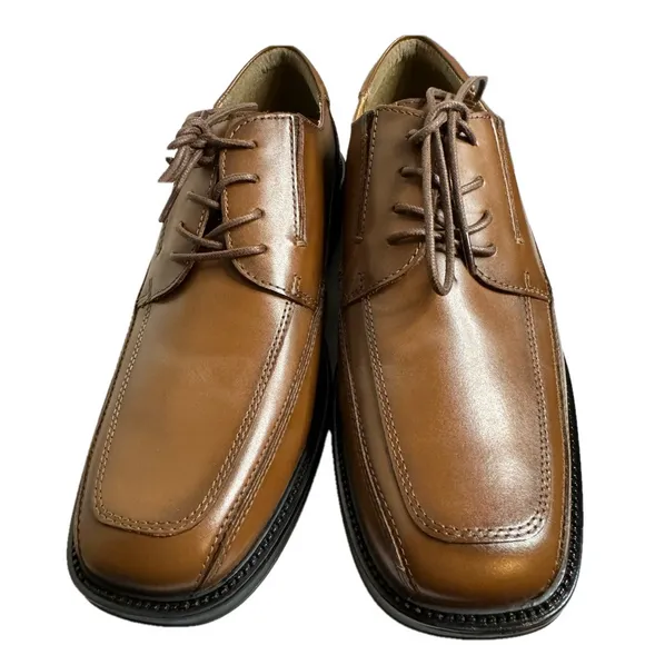 Dockers Men's Perspective Oxford Dress Shoes Tan Leather Size 9.5 M