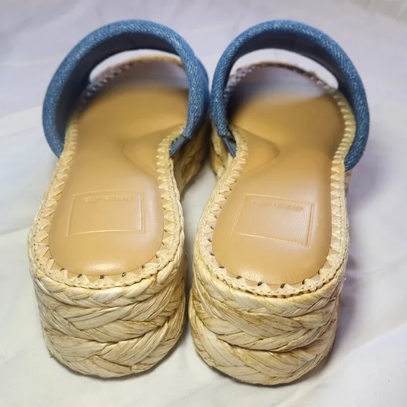 Dolce Vita Chavi platform wedge sandal denim size 8.5