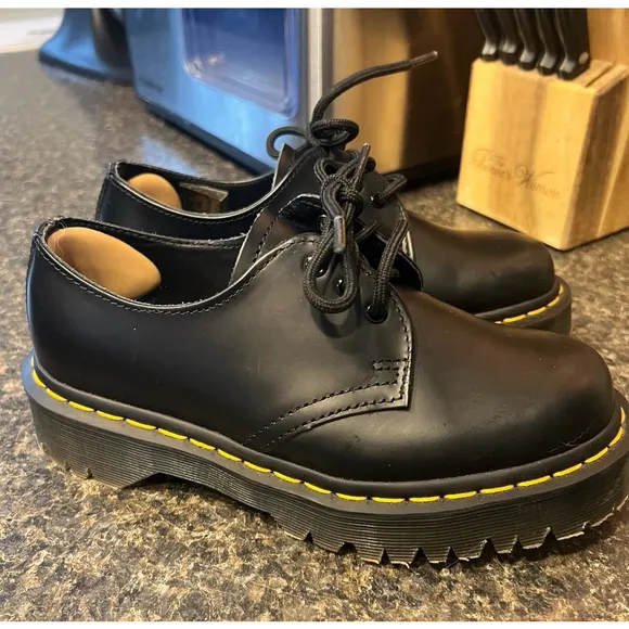Dr. Martens 1461 Bex Smooth Leather Platform Oxford Shoes