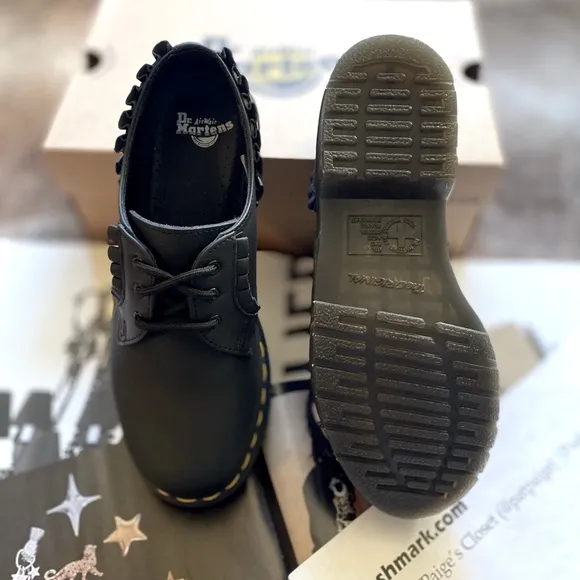 Dr. Martens 1461 Frill Nappa Leather Oxford Shoes