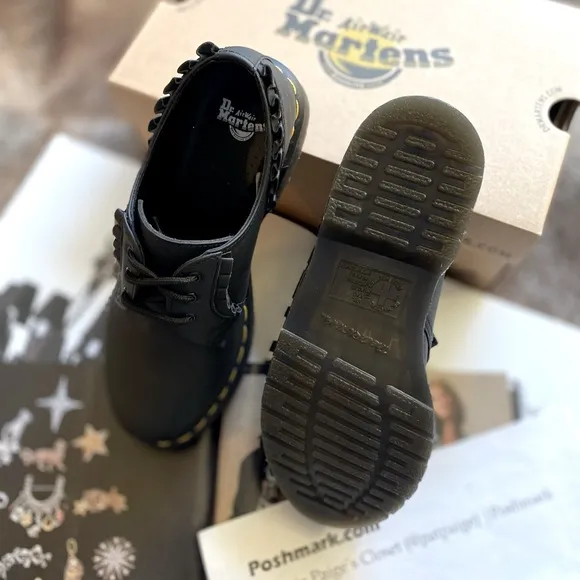 Dr. Martens 1461 Frill Nappa Leather Oxford Shoes
