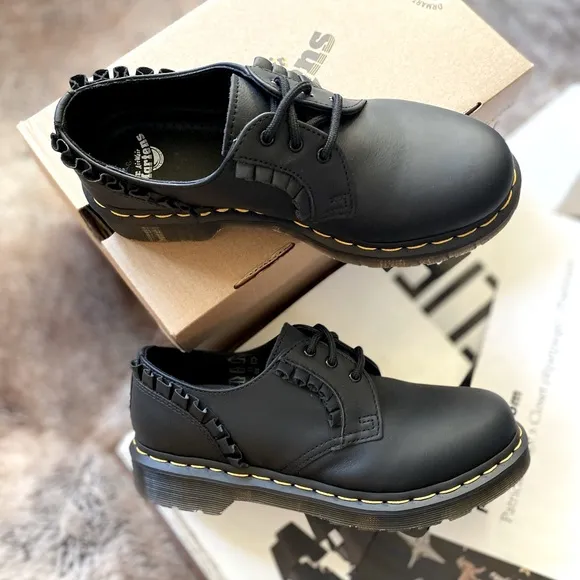 Dr. Martens 1461 Frill Nappa Leather Oxford Shoes