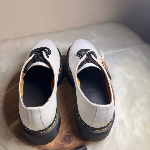 DR. MARTENS 1461 Quad Smooth Leather Platform Shoes Size 9 Ladies NWT