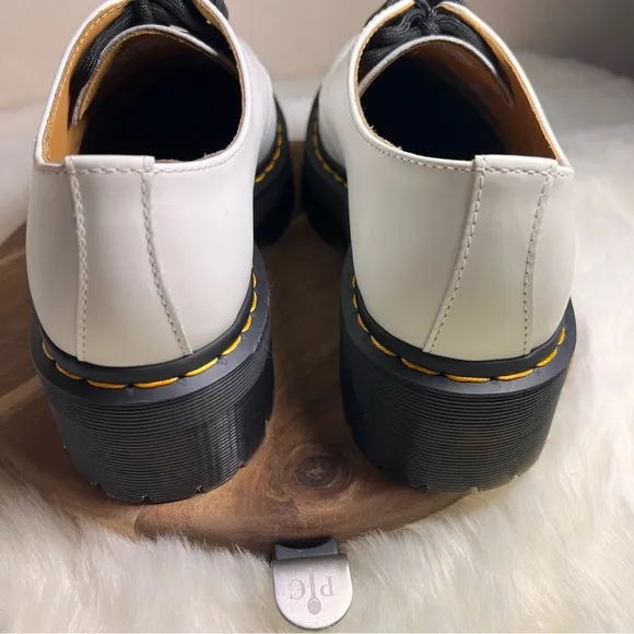 DR. MARTENS 1461 Quad Smooth Leather Platform Shoes Size 9 Ladies NWT