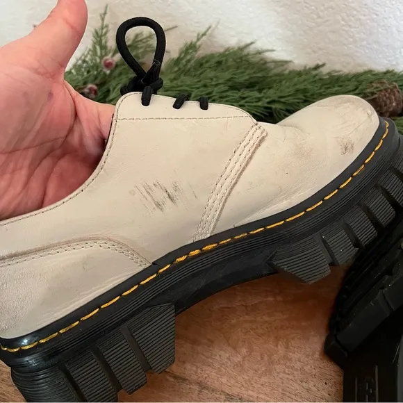Dr Martens Audrick Nappa Leather Platform Shoes Women’s US 10