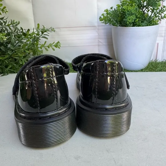 Dr. Martens Black Kids Mary Jane Shoes little girl size 13 brand new authentic