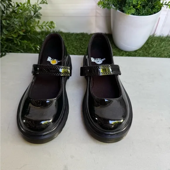 Dr. Martens Black Kids Mary Jane Shoes little girl size 13 brand new authentic