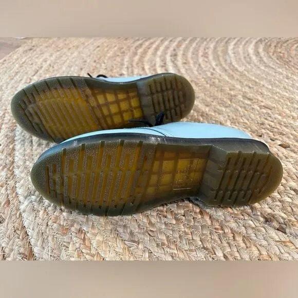 Dr. Martens Blue SmoothPlain Toe Derby Shoes, Size 7 worn once