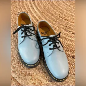 Dr. Martens Blue SmoothPlain Toe Derby Shoes, Size 7 worn once