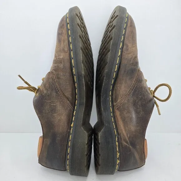 Dr. Martens | Dorian brown leather classic lace-up Oxford shoes | MENS 11