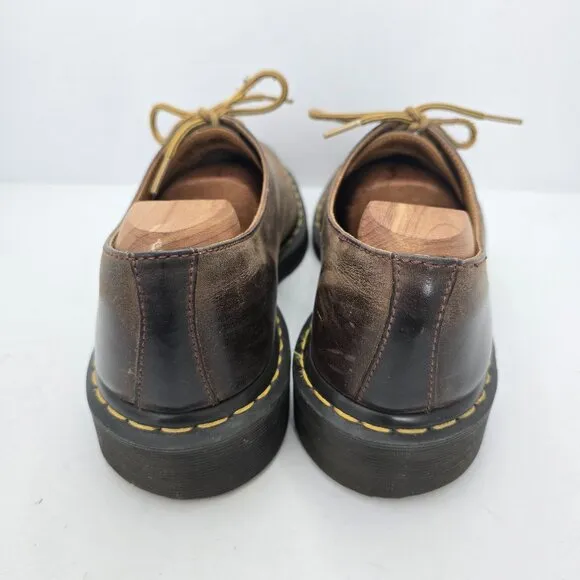 Dr. Martens | Dorian brown leather classic lace-up Oxford shoes | MENS 11