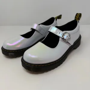 Dr. Martens Mary Jane Shoes Women's 7 White Pearlescent MJ Bexy School Girl NWOT