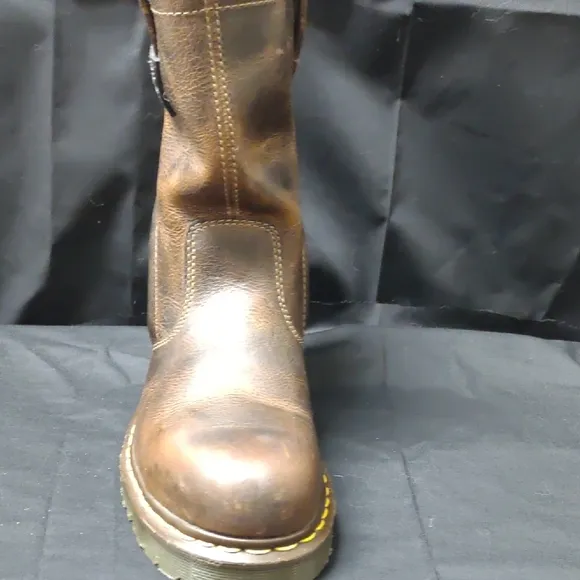 Dr. Martens Men's Icon 2295 Steel Toe Heavy Industrial Boots, Tan Greenland
