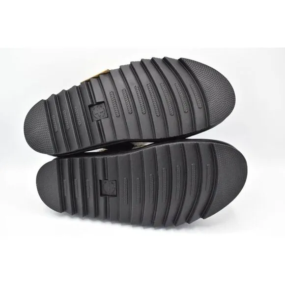 Dr Martens Mens Size 12 Myles Black Suede Buckle Slide Sandals Shoes