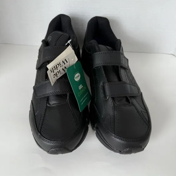 Dr Scholl's Men's 11 W Dual Strap Closure Wide Width Walking Shoes Black‎ Gel