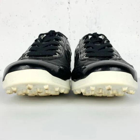 Duca Del Cosma Womens Kubananeo Golf Shoes Black Waterproof Italian Leather 7.5