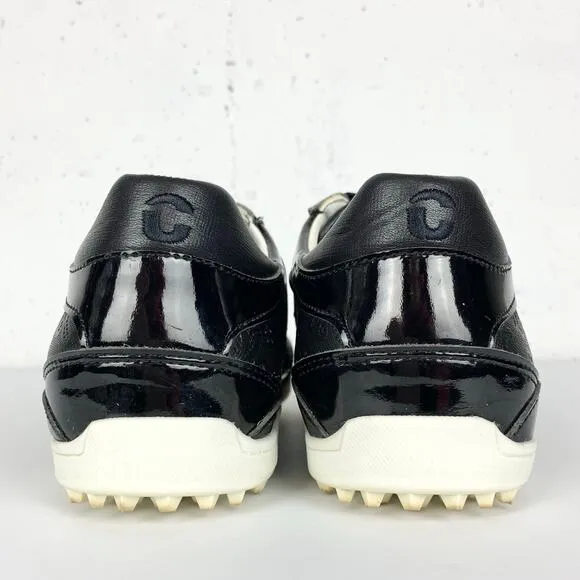 Duca Del Cosma Womens Kubananeo Golf Shoes Black Waterproof Italian Leather 7.5