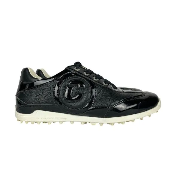Duca Del Cosma Womens Kubananeo Golf Shoes Black Waterproof Italian Leather 7.5