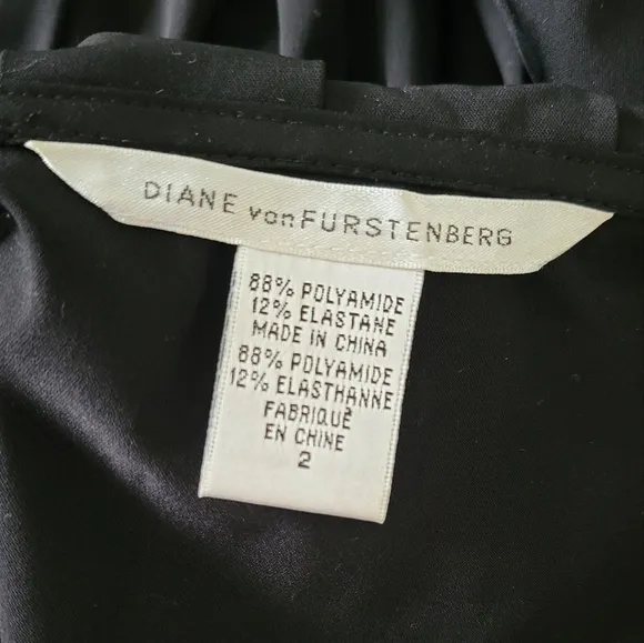 DVF Classic Black Wrap Dress