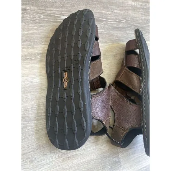 Earth Spirit Willie Mens 14 Fisherman Sandals Platform Leather Shoes