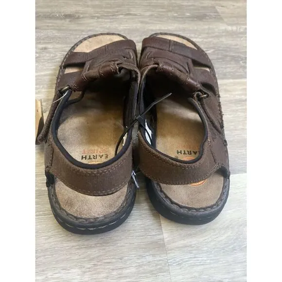 Earth Spirit Willie Mens 14 Fisherman Sandals Platform Leather Shoes