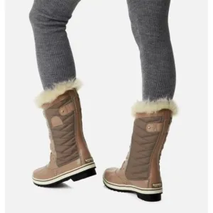 EC Sorel Tofino II Boots Green Faux Fur Cuff Waterproof 8