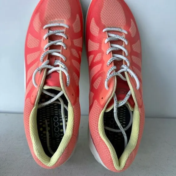 ECCO Biom Fjuel Racer Womens Size 40(US 9) Coral Blush Sneakers Shoes