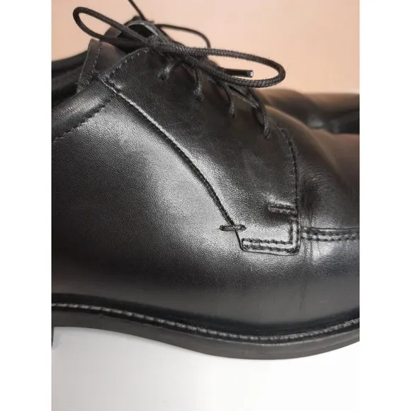 ECCO Black Leather Oxford Derby Dress Shoes Lace Up Classic Men's Size 10