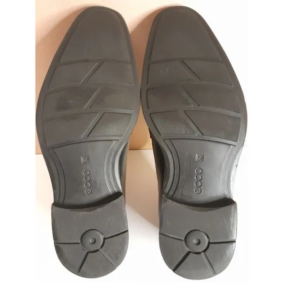 ECCO Black Leather Oxford Derby Dress Shoes Lace Up Classic Men's Size 10