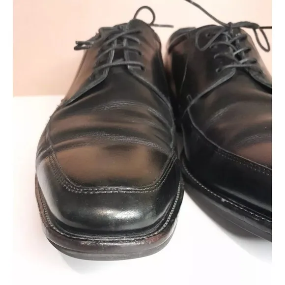 ECCO Black Leather Oxford Derby Dress Shoes Lace Up Classic Men's Size 10