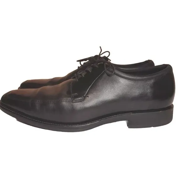 ECCO Black Leather Oxford Derby Dress Shoes Lace Up Classic Men's Size 10
