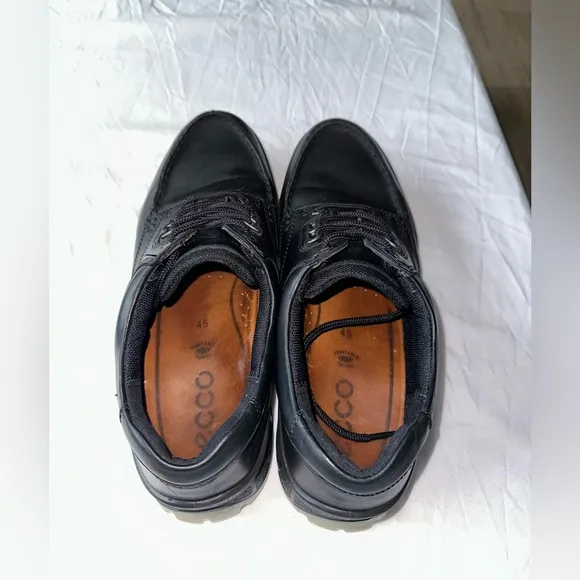 ECCO Men's Black Leather Shoes