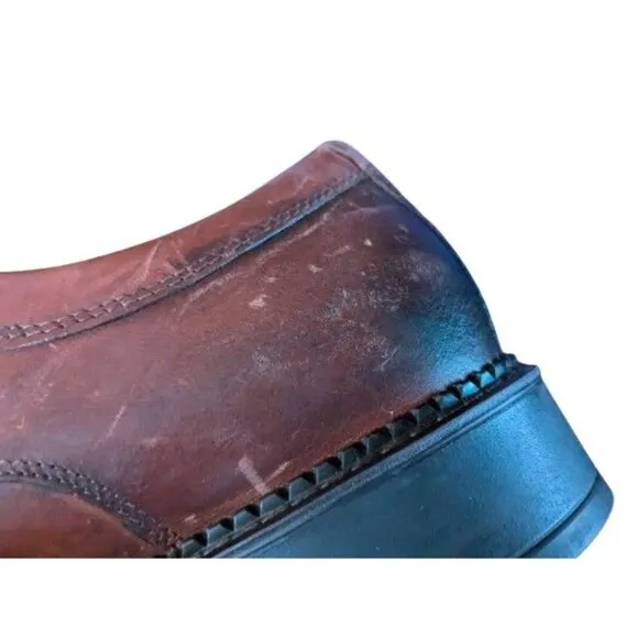 Ecco Mens Brown Leather Oxford Dress Shoes