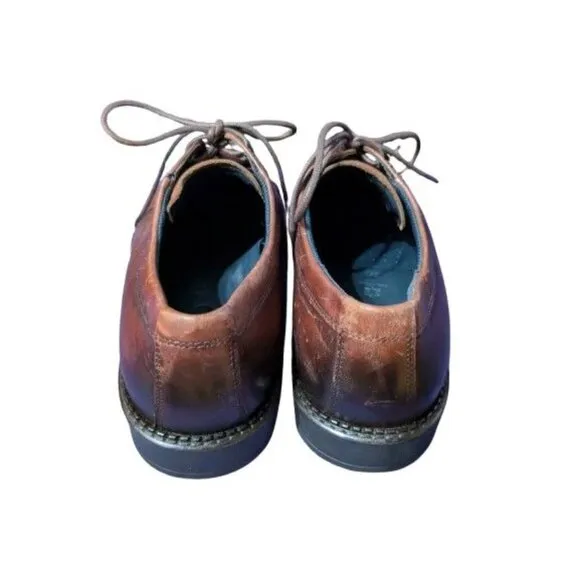 Ecco Mens Brown Leather Oxford Dress Shoes