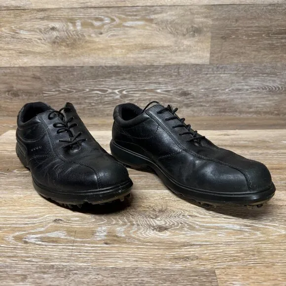 ECCO Men's Hydromax Classic Golf Shoes black Leather Size EU44