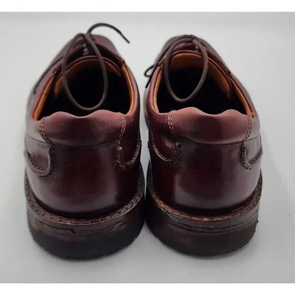 Ecco Mens Size 46 EU 12 US EUC Extra Wide Seattle Brown Leather Vibram Oxfords