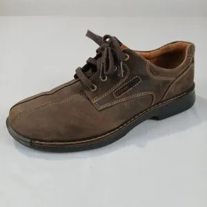 Ecco Shoes Mens 44 US 10 10.5 Fusion Leather Derby Shoe Nubuck Brown Tie Bicycle