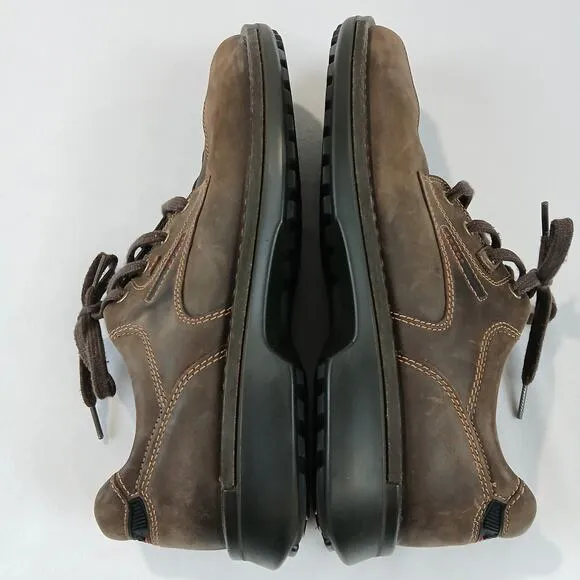 Ecco Shoes Mens 44 US 10 10.5 Fusion Leather Derby Shoe Nubuck Brown Tie Bicycle