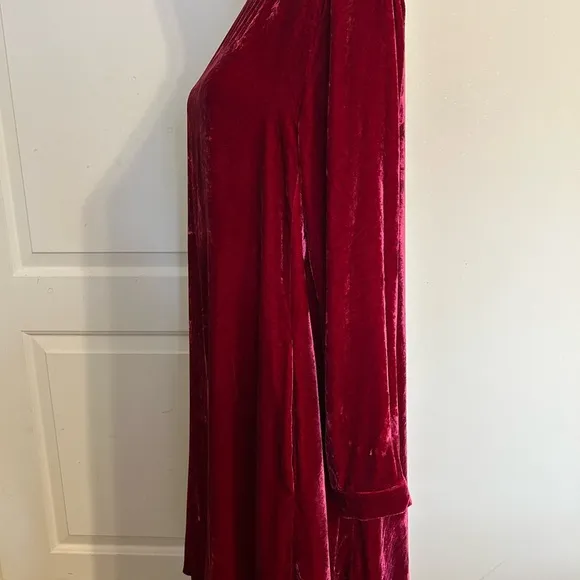 Eileen Fisher Classic Red Velvet Dress